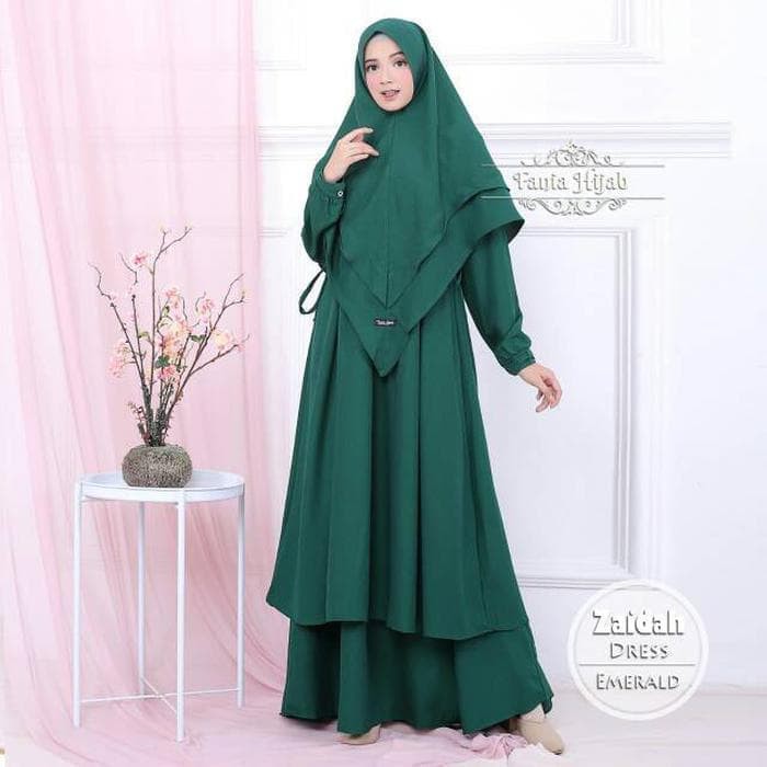 Khimar Wollycrepe Zaidah Fania Hijab | Khimar Only