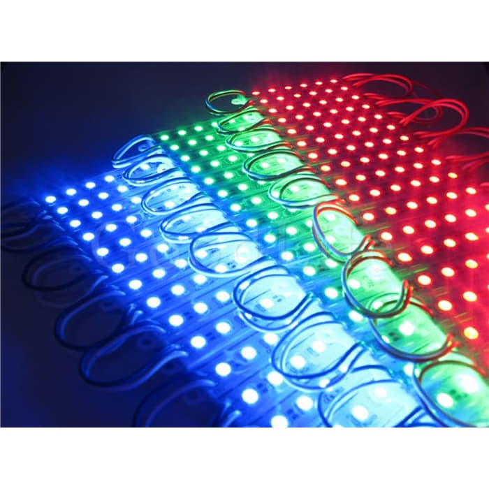 LED MODUL SMD 5050 6 MATA 12V WATERPROOF 6 LED MOTOR MOBIL PERSTRIP-MERAH