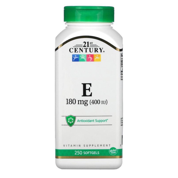21st century Vitamin vit E 180 mg 400 IU antioxidant 110 250 softgels Lc
