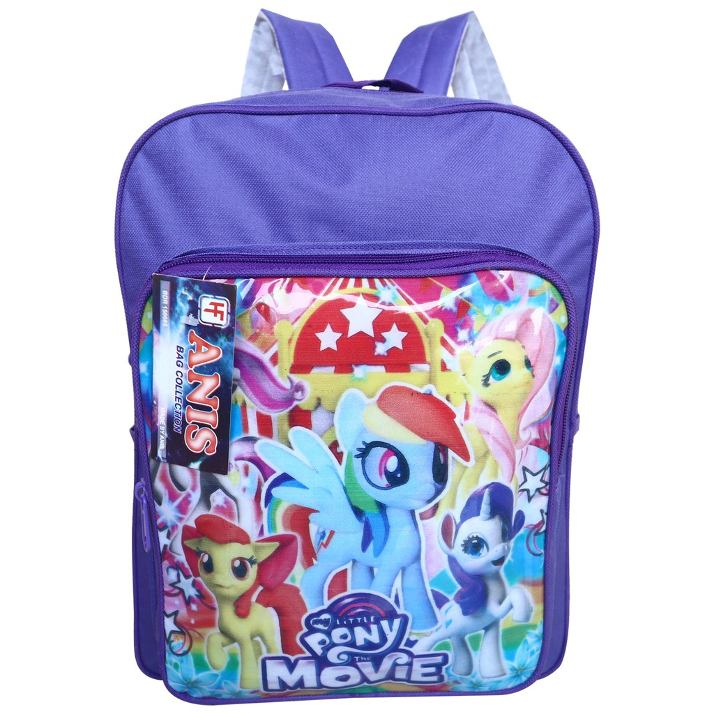 Tas Ransel Anak Gambar Pony Kecil Ungu Sekolah PAUD TK Kado Murah Lucu