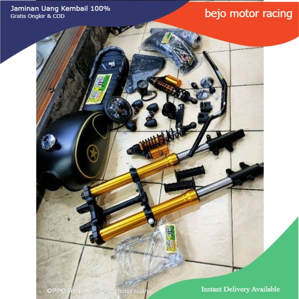 paket body japstyle plus sok depan upside down full cnc pnp Scorpio Byson Tiger Mega pro dll