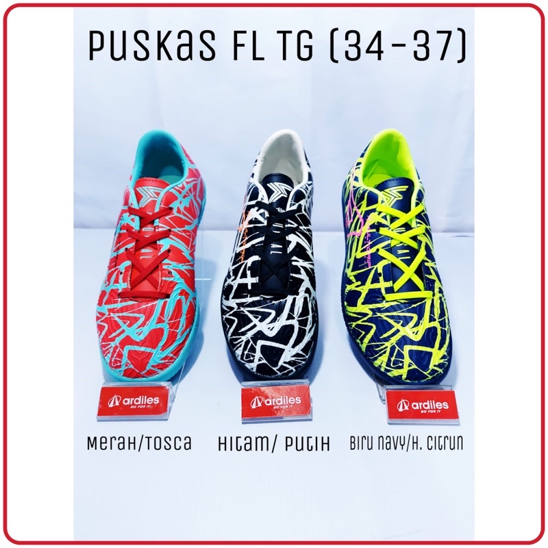 SOB SEPATU FUTSAL PUSKAS ANAK ARDILES BOLA HIJAU olahraga outdoor