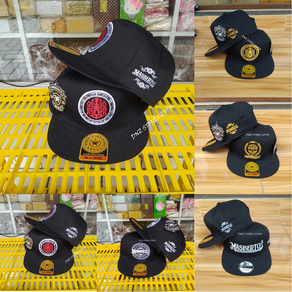 Topi Snapback Distro Bordir MASBERTO Murah