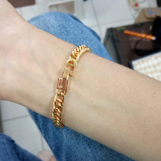 Gelang tangan rantai pipih