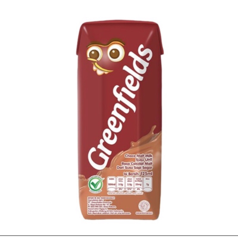 Greenfields Choco Malt Milk 125ml Susu UHT cokelat susu segar cair