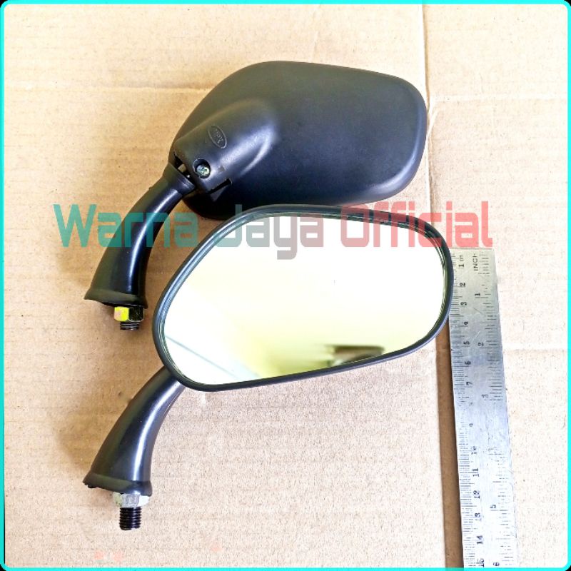 Kaca Spion Model Kaze Variasi Bisa Semua Motor Honda & Yamaha Sepasang Spion Mini Tiang Gagang Tangkai Pendek Kecil Fino Beat Street Pop Supra x Fit GTR Revo Blade Scoopy Nmax Lexi Grand Vega Jupiter Z Z1 MX RX King Vixion Mio Soul GT Vario 110 125 150-1