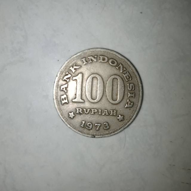 Uang Kuno 100 Rupiah tahun 1973