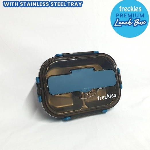 Freckles Lunch Box Stainless Steel - Kotak Makan Bento Anak Dan Dewasa Dengan Sendok Garpu Bekal Sekolah