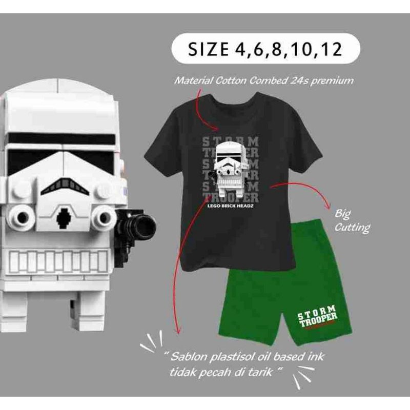 setelan kaos anak laki-lagi ammigoz among us black green