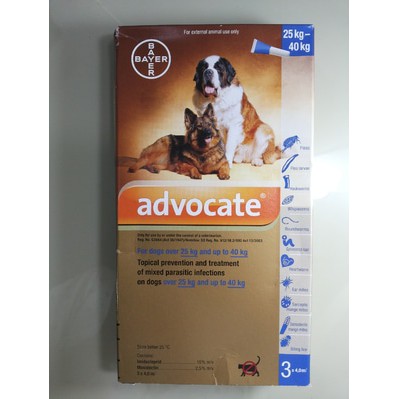 Advocate Bayer for Dog / Obat kutu demodex Anjing 25kg-40kg
