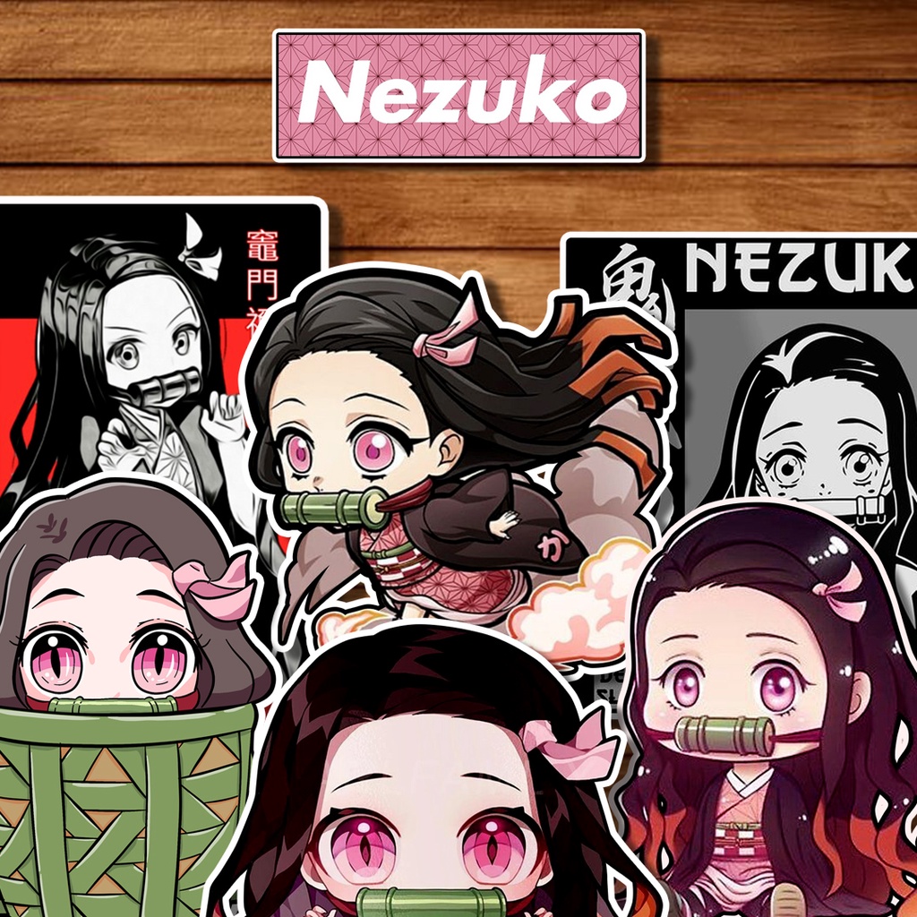 

Sticker Demon Slayer Nezuko / stiker pack anime waterproof