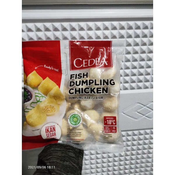 

Cedea fish dumpling chicken 500 gram dumpling ayam