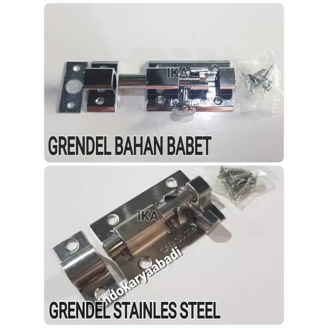 Termurah Grendel Stainless Stanlis Tebal Selot Pintu Selot Jendela Kunci Pintu Grende Anti Karat Shopee Indonesia