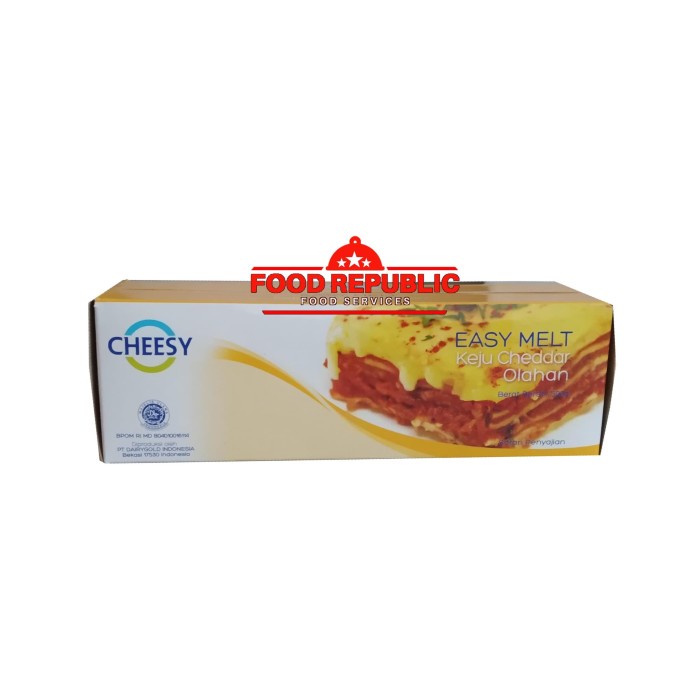 

Keju- Keju Easy Melt / Cheese Quick Melt / Keju Cheddar Cepat Meleleh 500 Gr -Keju.
