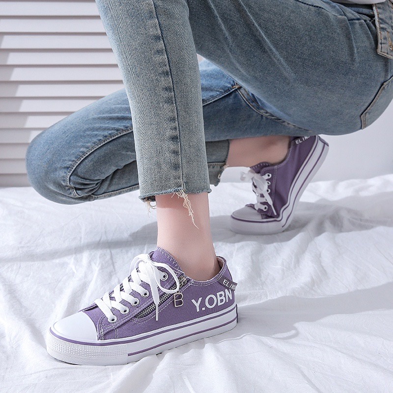 [SEPATU.IMPORT88] SP 518 Sepatu Wanita Sneakers Tali Kanvas Model Terbaru 2021 Trendy dan Elegan