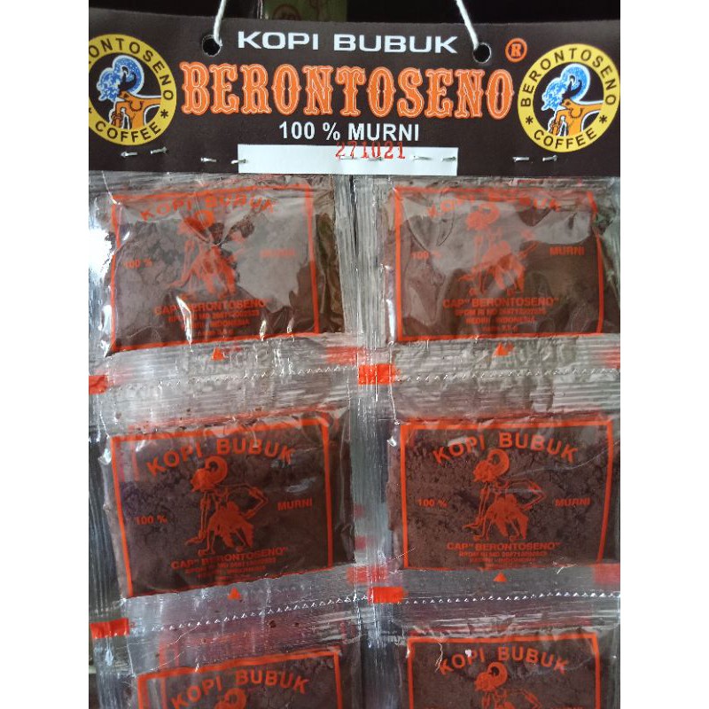 Kopi bubuk berontoseno robusta renteng 50 pcs