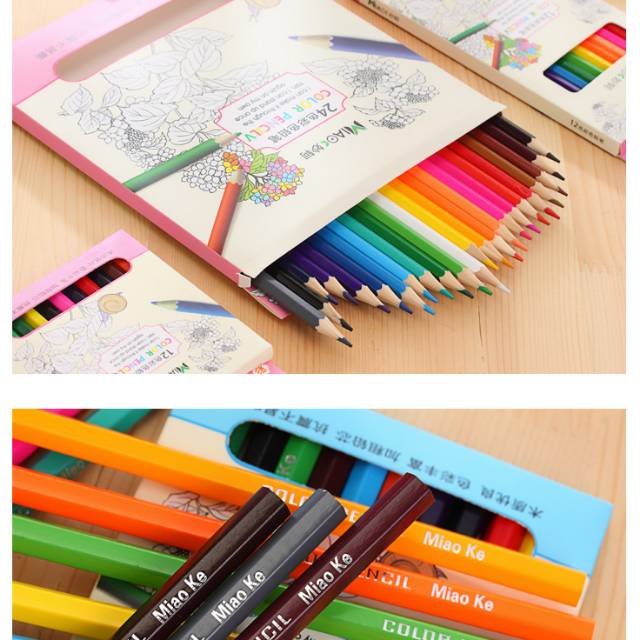 

Pensil Warna Warni Unik / Pencil Colour 24 pcs