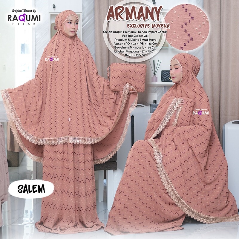 ARMANY EXCLUSIVE MUKENA RAQUMI DEWASA
