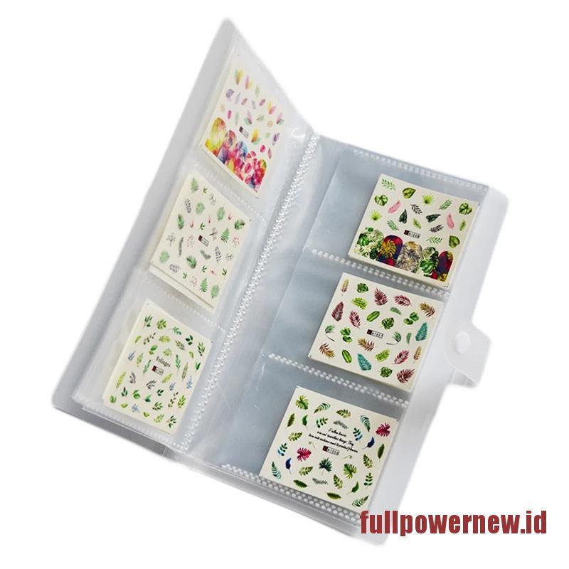 【COD】80/168 Slots Nail Sticker Empty Storage Book Holder Case Photo Album With Button