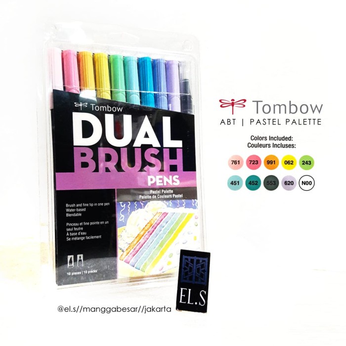 

Dijual Tombow Abt Pastel Palette Set 10 Trendi