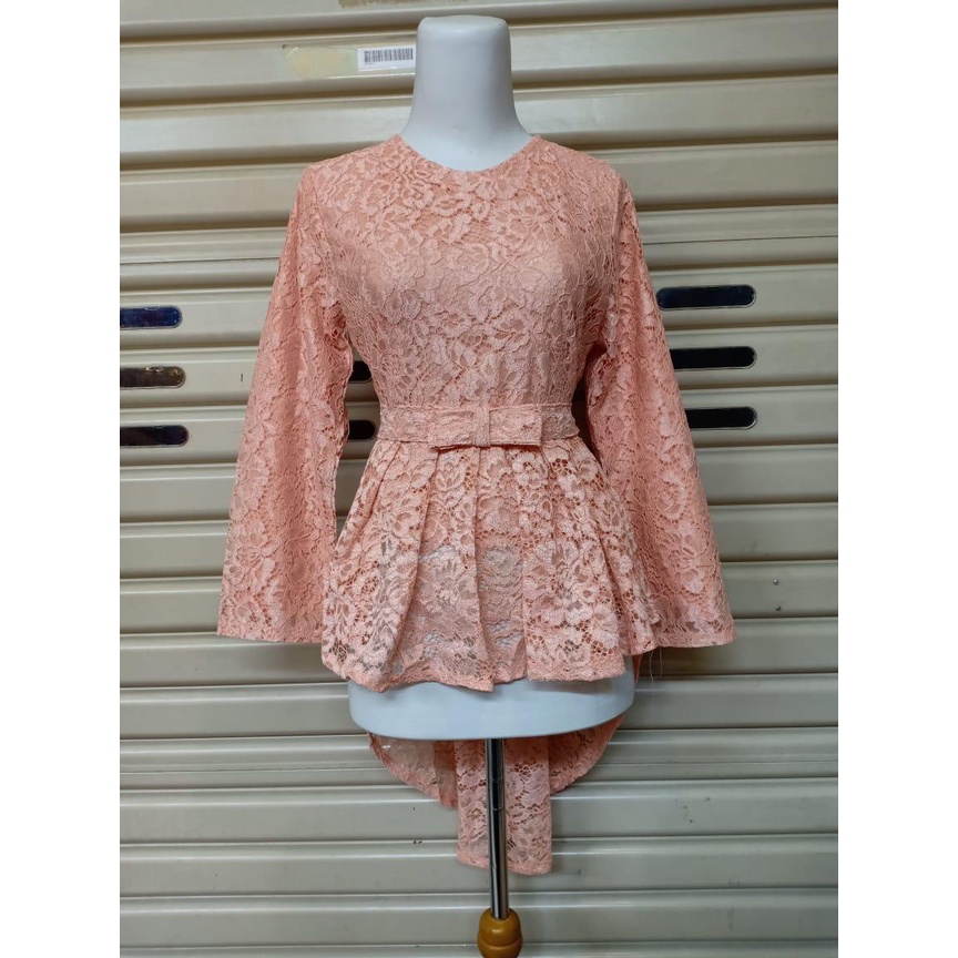 Kebaya Modern Atasan Brukat Aira / Kebaya Aurora Brokat Gold Dan Pilihan Warna Lain