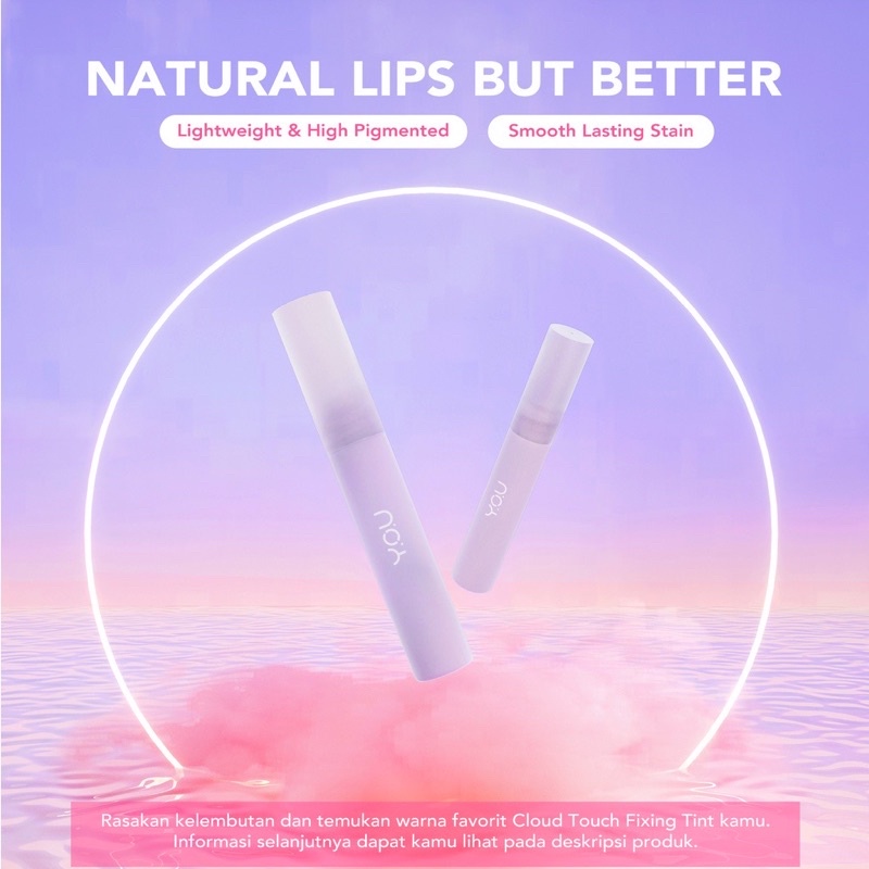 YOU Cloud Touch Fixing Lip Tint | Soft Velvet Finish Lip Stain | Korean Style Lip Tint Bibir | Melembapkan Tahan Lama ( YOU MAKEUPS OFFICIAL STORE )