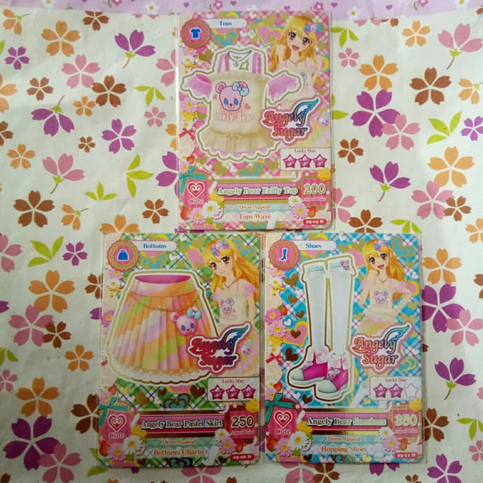 aikatsu normal set angely bear versi 5
