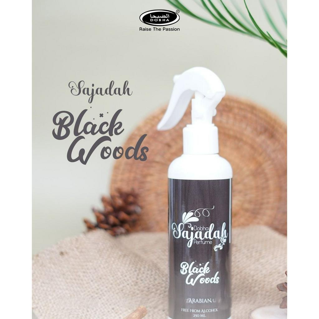 Dobha Parfum Sajadah Karpet Gorden Sofa Sprei Anti Bakteri 250ml Aroma BLACK WOODS