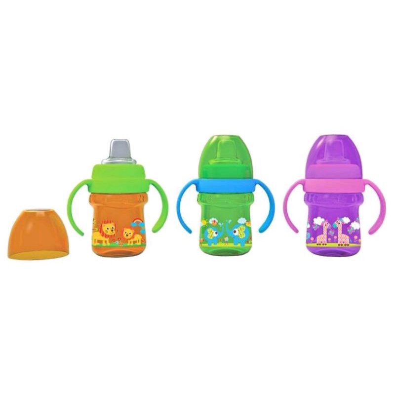 Babysafe Botol Training Cup Straw dan Sippy dengan Pemberat Sedotan Botol Minum Susu