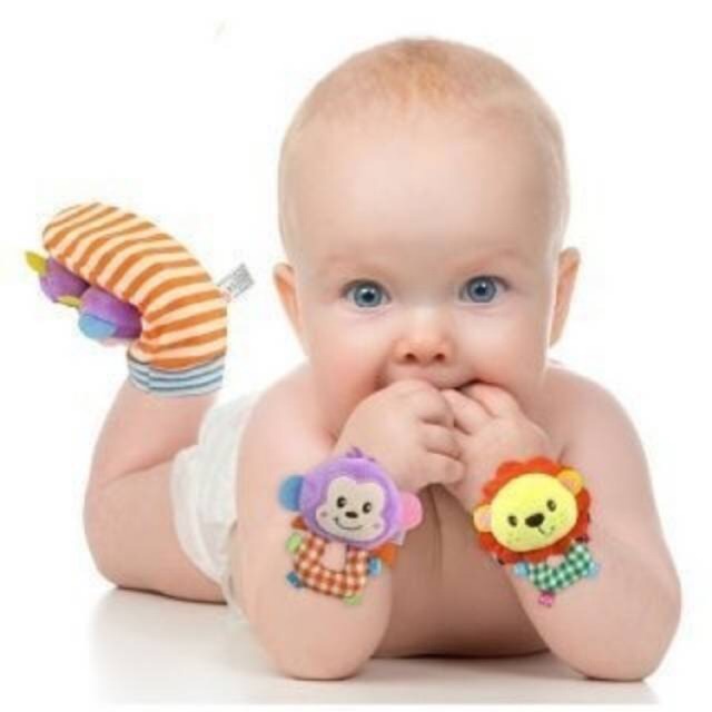 Gelang Rattle Boneka Animal Happy Monkey Sozzy