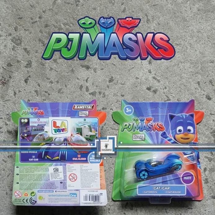 Pjmask Diecast Cat Car Doff Pj Mask Cat Boy Vehicle Mobil Biru