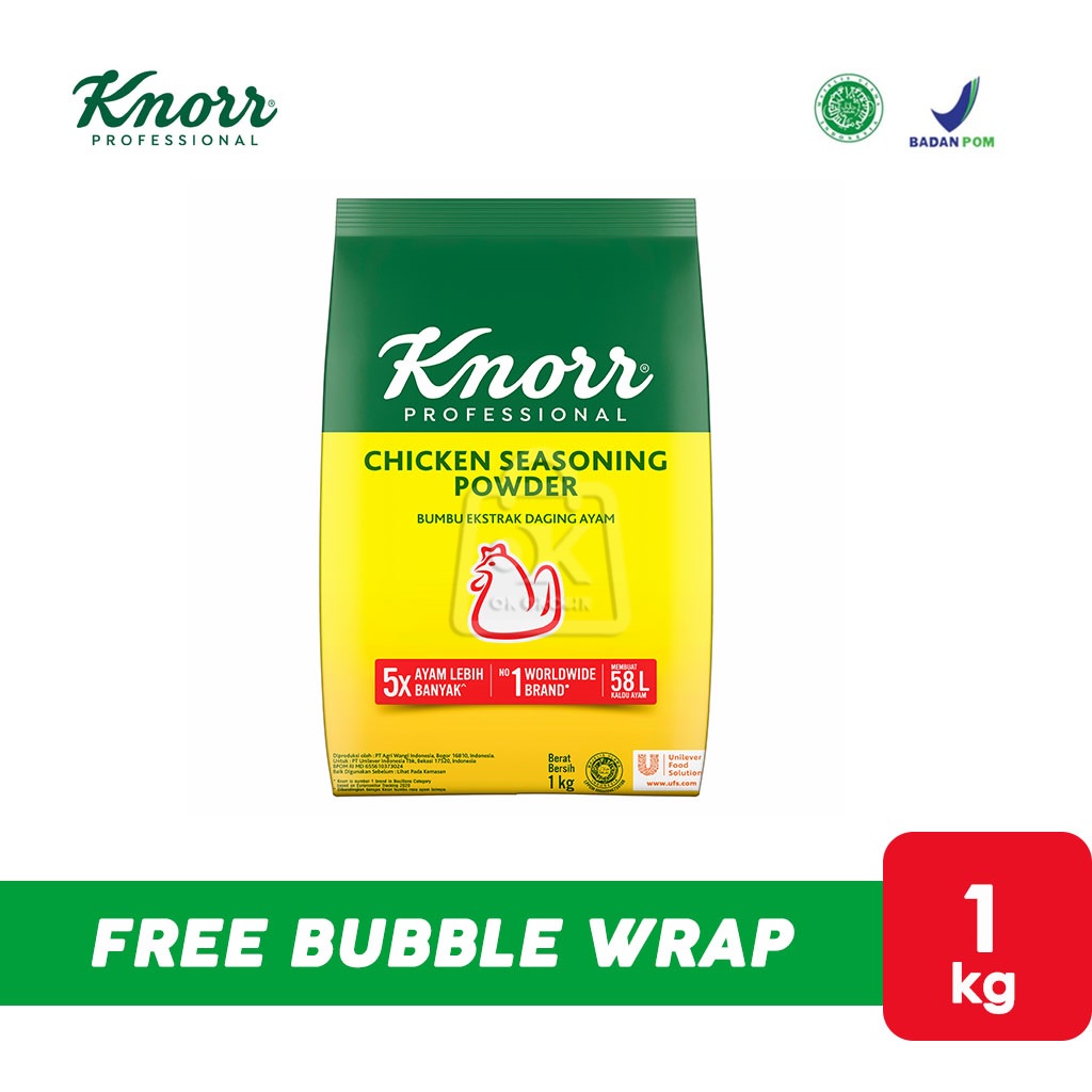 

Knorr Chicken Seasoning Powder / Bumbu Penyedap Rasa Ayam (Refill 1 kg)