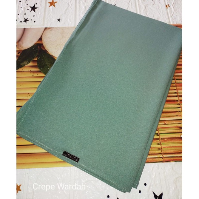 [175X75 CM] Jilbab Pashmina Polos Crepe Diamond Italiano Umama-Crepe Wardah