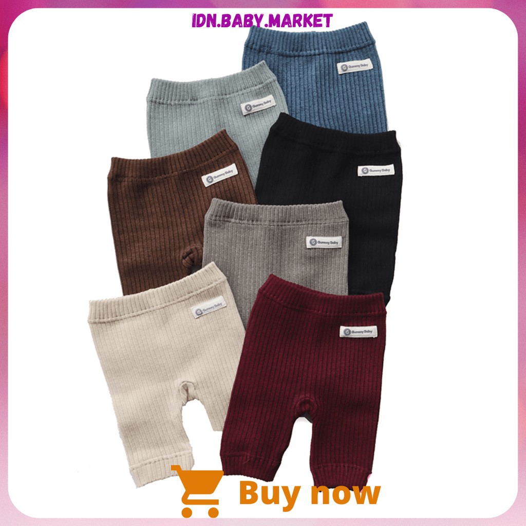 Celana Leging Rajut Bayi Pendek | Classic Knit Short Pants