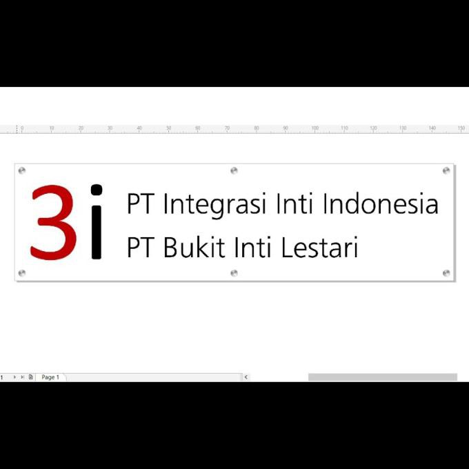 

BARANG BARU Signage Acrylic Clear - Custom Order @PT. 3i