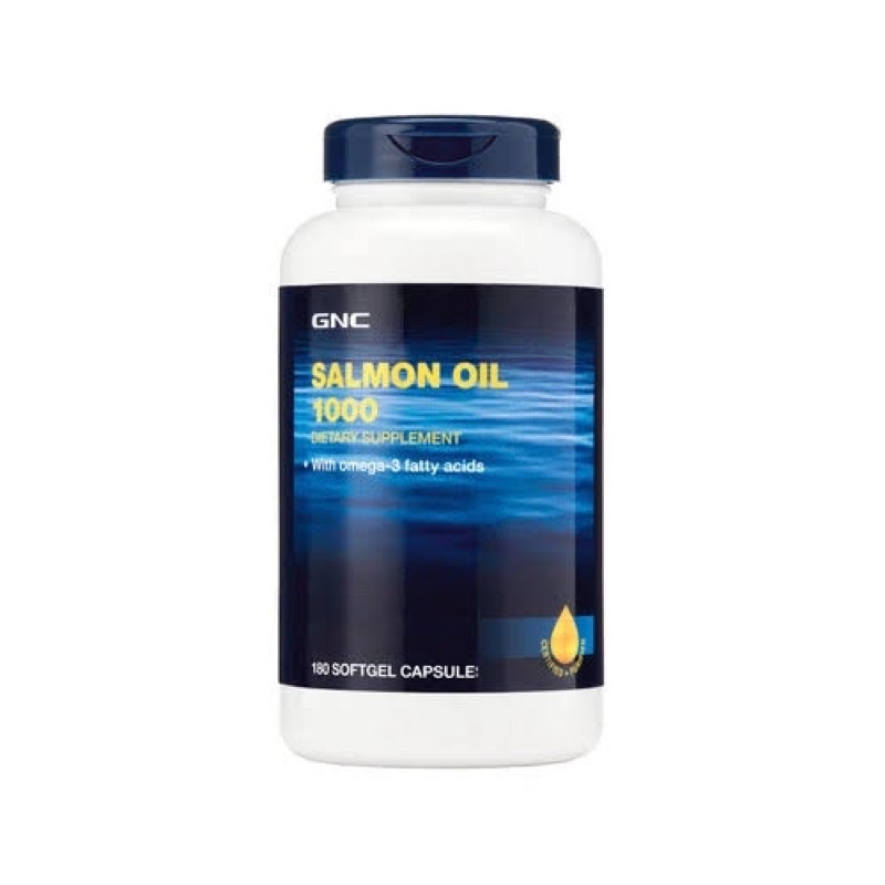 ORI GNC Salmon Oil 1000, 180s (SINGAPORE), omega 3 1000mg