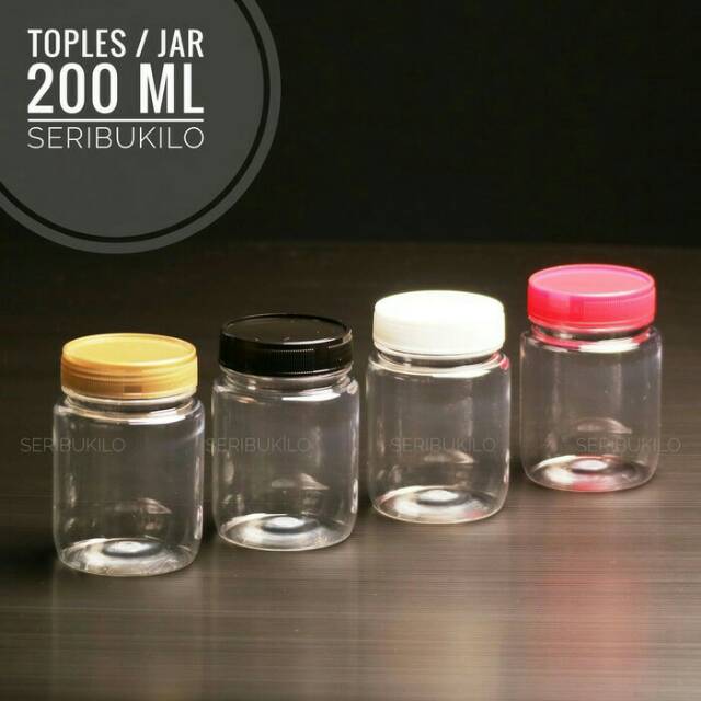 Toples Plastik / Toples Bumbu / Toples Sambal 200 ml 
