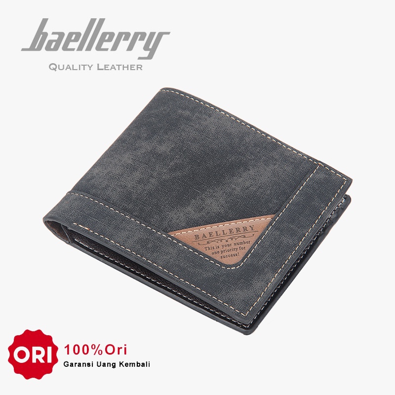 BAELLERRY DR068 Dompet Pria Bahan Kulit PU Leather Premium WATCHKITE WKOS