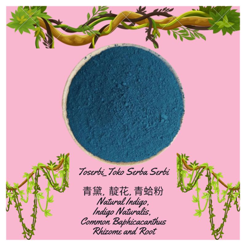 

100gr 青黛 Qing Dai Natural Indigo Common Baphicacanthus Rhizome And Root