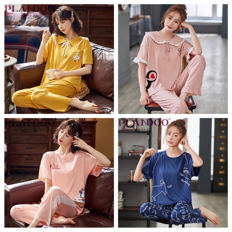 KZ_Stelan piyama premium CP / set baju tidur wanita import cp / piyama cp wanita import murah