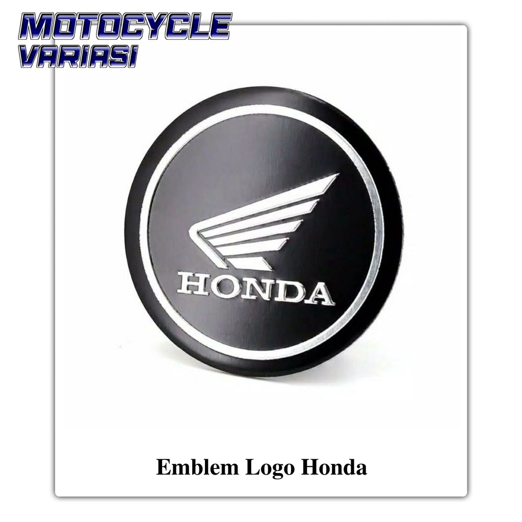 logo emblem Honda bulat alumunium