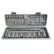 KENMASTER Kunci Sok Set 27 Pcs Sock Shock Motor Socket / Kunci Sock Socket Set 27pcs Socket Wrench