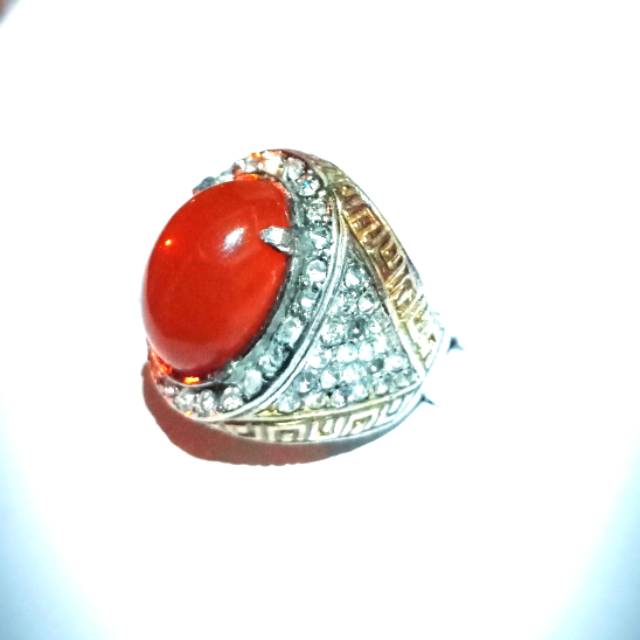 Perhiasan Assesoris Cincin Batu Raflesia asli dengan Batu Raflesia