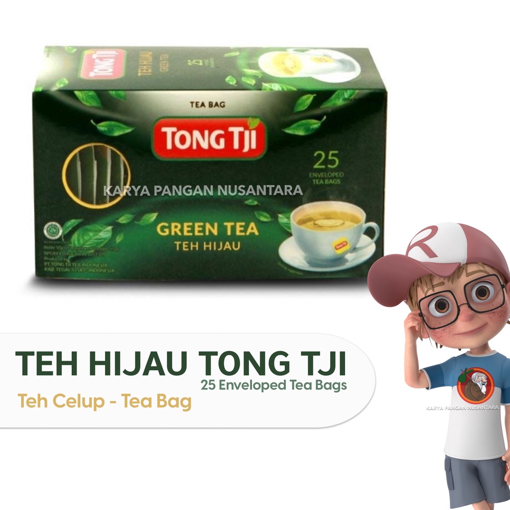 

TEH HIJAU CELUP TONG TJI GREEN TEA TONGTJI TEH CELUP HIJAU SACHET 25pc