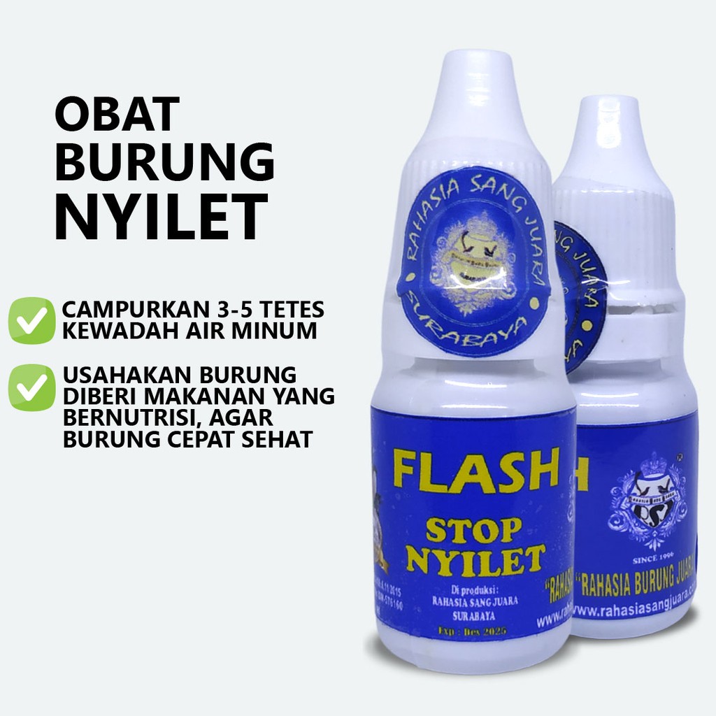 FLASH STOP NYILET | OBAT BURUNG NYILET KURUS GIZI BURUK CACINGAN