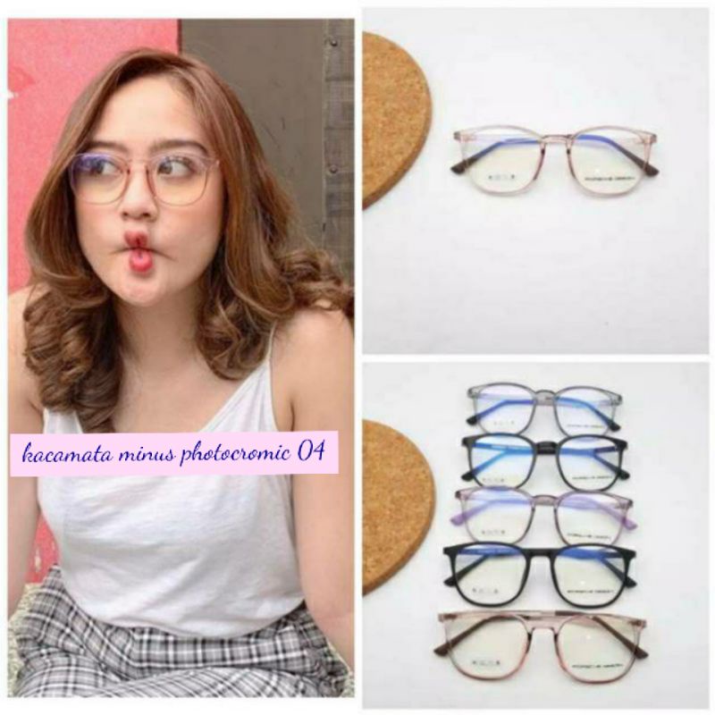 FRAME KACAMATA LENTUR KACAMATA PHOTOCROMIC LENSA MINUS