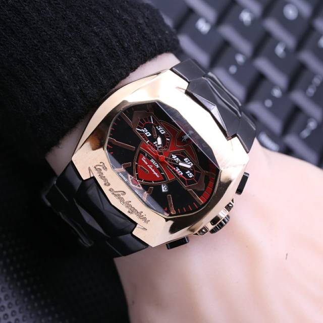 Jam Tangan Pria Lamborghini Tonino Black Rosse Gold - Jam Tangan Lamborghini Tonino