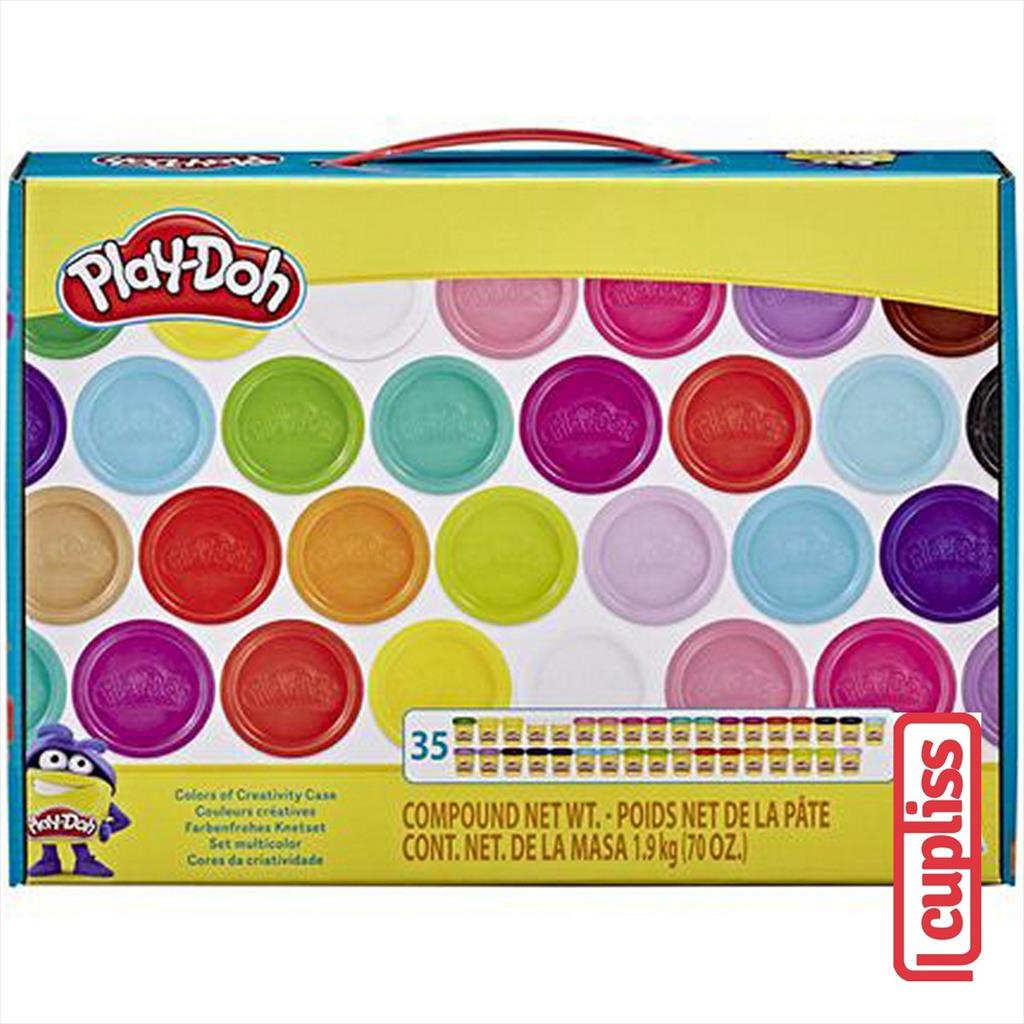 Play Doh Creations 35 Colorful Cans Hasbro F0586 Playdoh