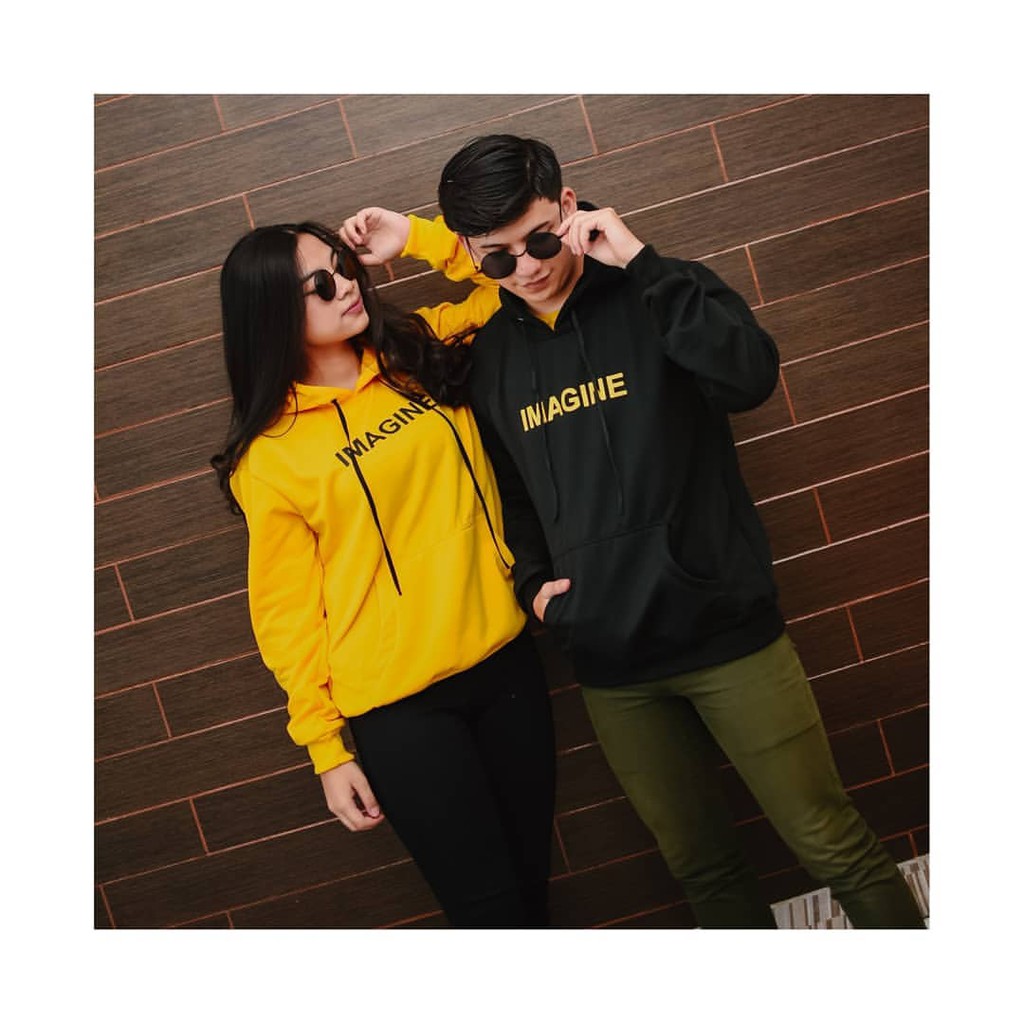 Hoodie Sweater IMAGINE bisa couple pria wanita