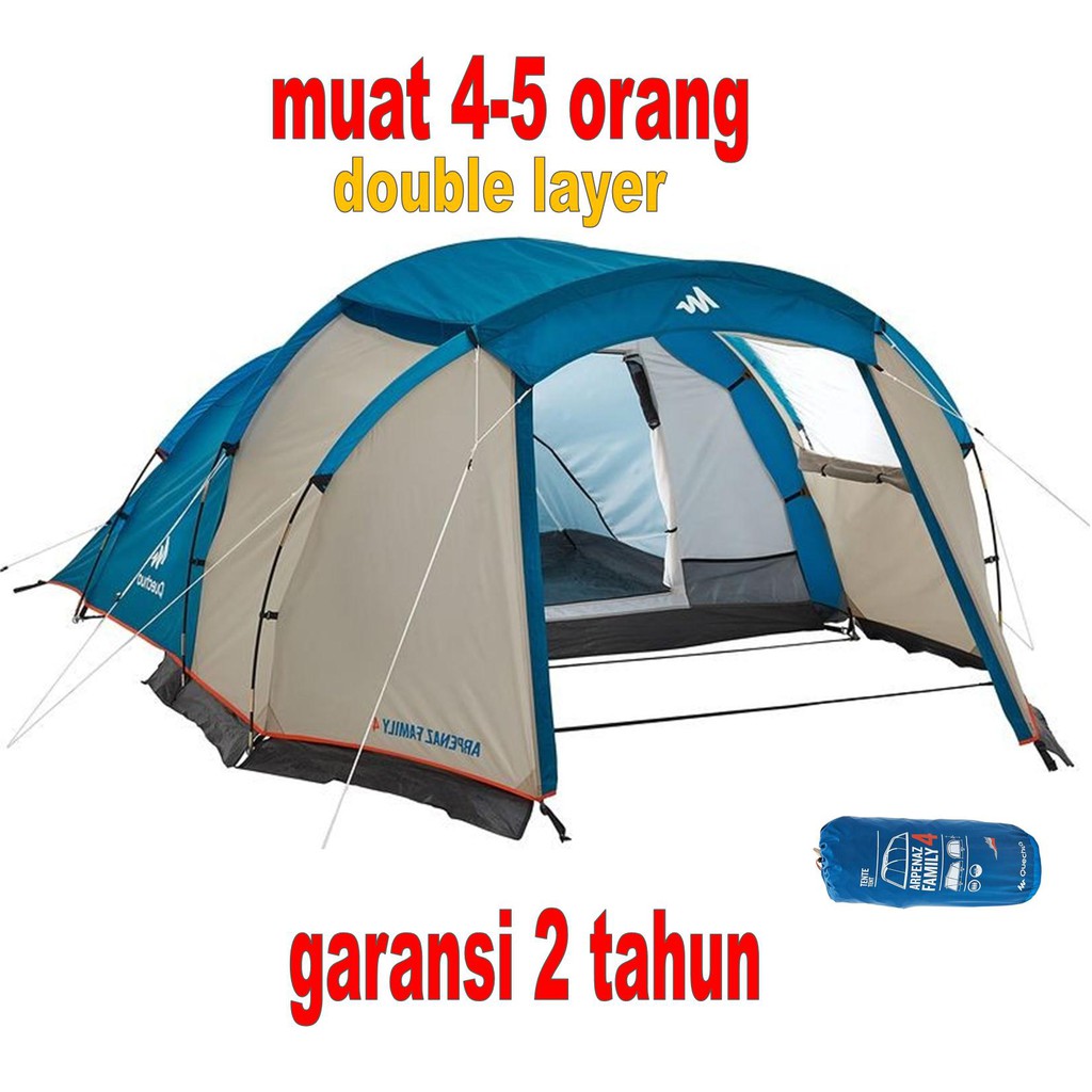 Jual tenda camping tent kemping besar big kapasitas 4 5 orang person